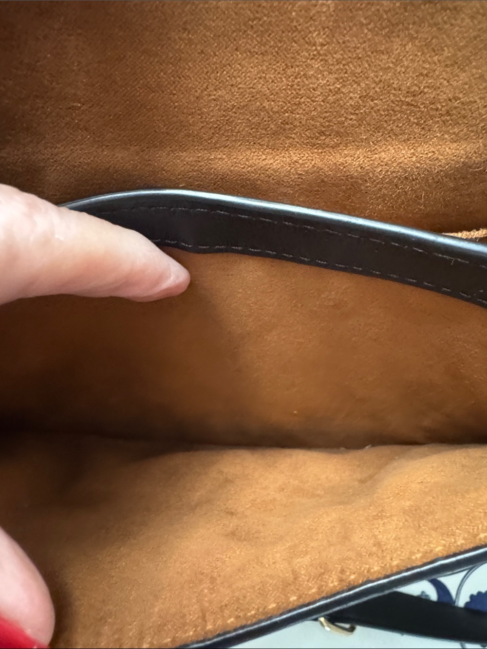 Coach Georgie Saddle Bag Colorblock Rust Flap & Black Trim - Picture 12 of 14